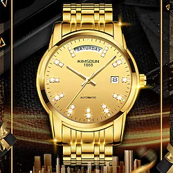 Explosive Kingston 1967 Brand Steel Belt Fashion Watch Luminous Week Display Calendar Automatic Mechanical Watch Waterproof Business Double Calendar Men'S Watch Lightinthebox