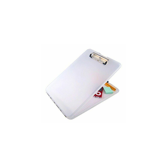 A4 Plastic Compact Clipboard Paper Storage Box File Durable Waterproof New-clear