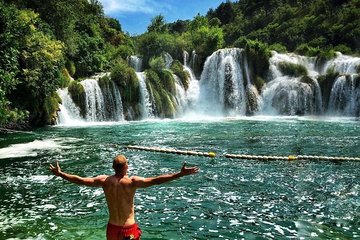 Krka Waterfalls with Dinner in Split included:Pizza or Burger with Fries & Drink