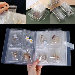 Transparent Jewelry Storage Albums Gifts With Zip-lock Bag Reclosable Necklace Rings Bags Portable Earring Display Cover Lightinthebox