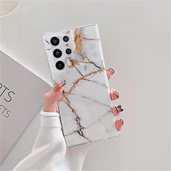 Phone Case Marble Case For Samsung Galaxy S22 S21 S20 Plus Ultra S9 S8 Plus Note 9 A72 A52 A42 S10 S10 Plus Bumper Frame Full Body Protective Dustproof Marble TPU Lightinthebox