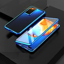 Phone Case For Samsung Galaxy Full Body Case Magnetic Adsorption S22 S21 S20 Plus Ultra Note 20 Ultra Full Body Protective Double Sided Camera Lens Protector Transparent Tempered Glass Metal Lightinthebox