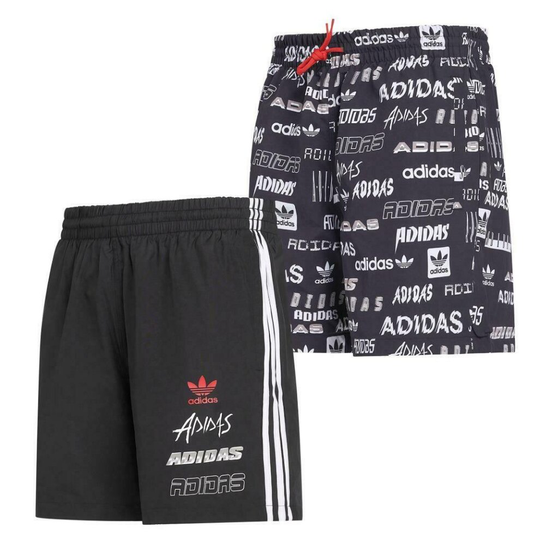 (XL) Adidas Reversible Swimming Sport Shorts Black New