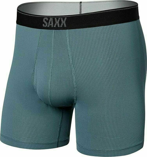 SAXX Quest Quick Dry Mesh Boxer Brief Storm Blue L