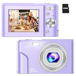 Digital Baby Camera for Kids Teens Boys Girls Adults1080P 48MP Kids Camera with 32GB SD Card2.4 Inch Kids Digital Camera with 16X Digital Zoom Compact Mini Camera Kid Camera for Kids/StudentBlack Lightinthebox