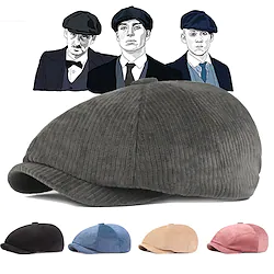 The Great Gatsby Gangster Retro Vintage Roaring 20s 1920s All Seasons Beret Hat Newsboy Cap Men's Women's Teen Costume Hat Vintage Cosplay Event / Party Festival Normal Hat New Year Lightinthebox
