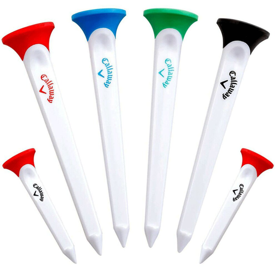 CALLAWAY PAR TEE COMBO SET / INDESTRUCTIBLE GOLF TEES / PITCH REPAIR / 6 PACK