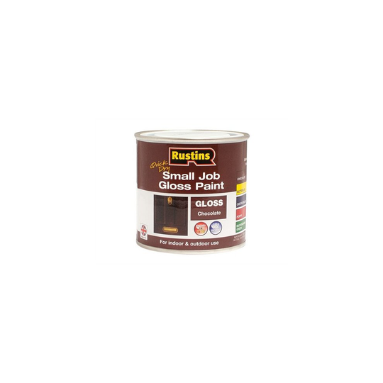 Rustins GPCHW250 Quick Dry Small Job Gloss Paint Chocolate 250ml