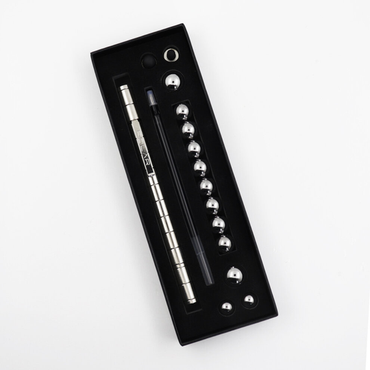 (Silver) Fidget Pen Decompression Magnetic Pen with Gift Box