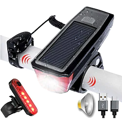 LED Bike Light Front Bike Light Rear Bike Tail Light Bike Horn Light LED Bicycle Cycling Waterproof Super Bright Portable Professional Rechargeable Li-Ion Battery 1200 lm Rechargeable Battery Natural Lightinthebox