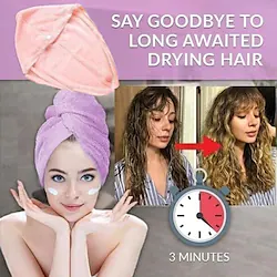 Bathroom Soft Coral Fleece Hair Wraps Quick-drying Towel Solid Colored Comfortable Daily Home Bath Towels 1 pcs Lightinthebox