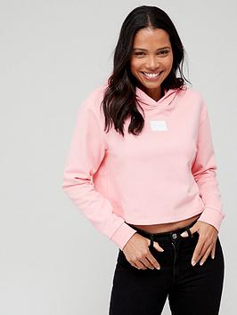 HUGO Box Logo Hoodie - Pink, Pink, Size Xs, Women