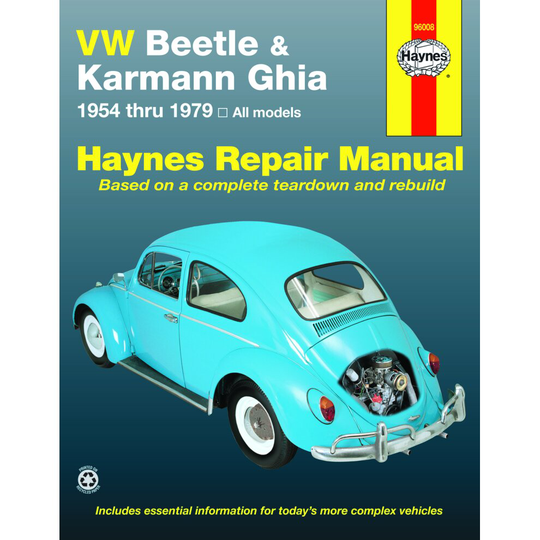 Volkswagen VW Beetle, Karmann Ghia (54-79) Haynes Repair Manual (US) (Paperback) ~
