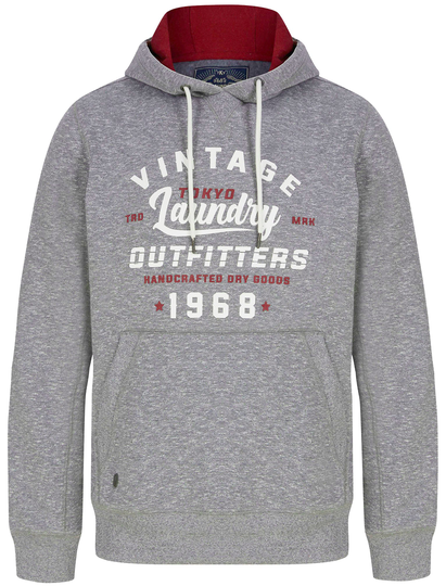 Hoodies / Sweatshirts Swifter Motif Brushback Fleece Pullover Hoodie in Grey - Tokyo Laundry / S - Tokyo Laundry