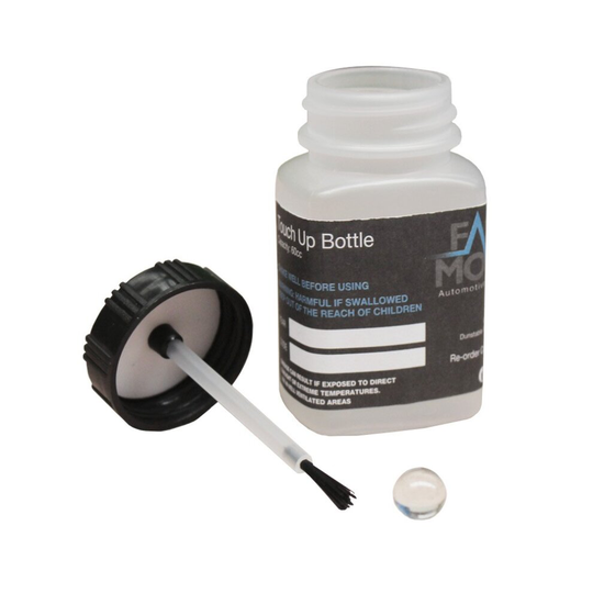 200x Touch Up Paint Pots Mixing Plastic Bottles Brush Car Bodyshop Smart Repair