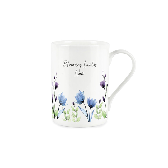 (Nan) Fine Bone China Mug - Blooming Lovely Floral Gift Tea/Coffee Mug Present