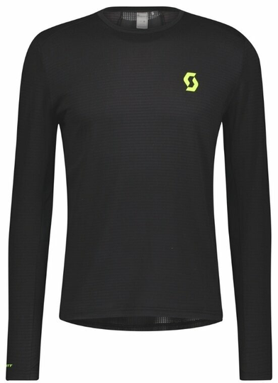 Scott RC Run LS Mens Shirt Black/Yellow 2XL