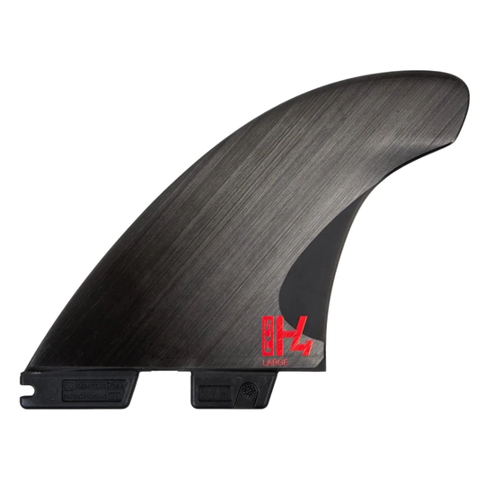 FCS II H4 Small Thruster Surfboard Fins - Smoke
