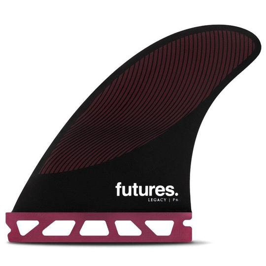 Futures P6 Legacy Surfboard Fins - Burgundy Black