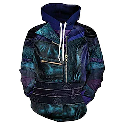 adults hades hoodie mal jacket evil sweatshirt 3d pullover cosplay cosutme unisex zipper coat xl Lightinthebox