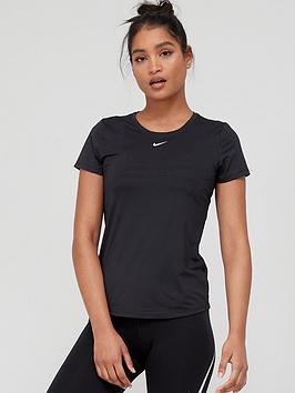 Nike The One Dri-FIT Slim Fit T-shirt - Black, Black, Size 2Xl, Women