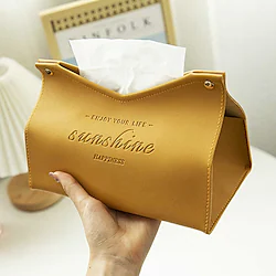 Starfire 2 Pack Leather Tissue Box Car Tissue Box Home Living Room Decoration Bedroom Kitchen Desktop Nordic Large Storage Box Napkin Holder Lightinthebox