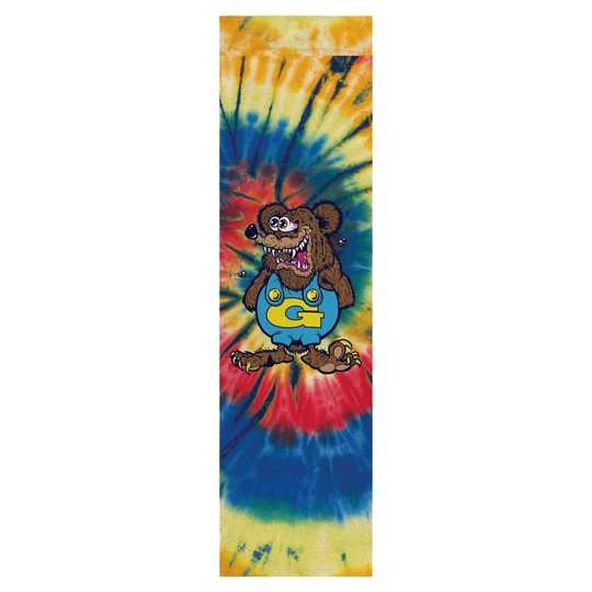 Grizzly The Bear Skateboard Griptape Tie Dye 9in