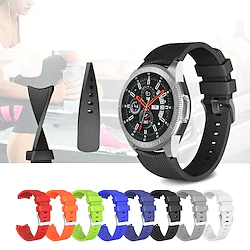 1 pcs Smart Watch Band for Samsung Galaxy Watch 46mm Watch 3 45mm Gear S3 Frontier / Classic 22mm Silicone Smartwatch Strap Elastic Breathable Sport Band Replacement Wristband Lightinthebox
