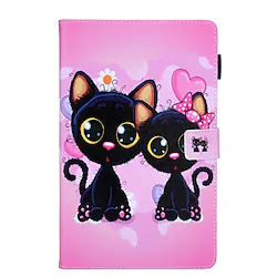 Tablet Case Cover For Samsung Galaxy Tab A8 A7 Lite 2022 2021 A8.0 A8.4 Card Holder with Stand Magnetic Word / Phrase Butterfly Panda TPU PU Leather Lightinthebox
