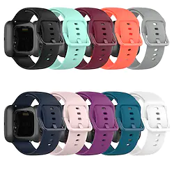 Smart Watch Band for Fitbit Versa 2 / Versa / Versa Lite Silicone Smartwatch Strap Soft Breathable Sport Band Replacement Wristband Lightinthebox