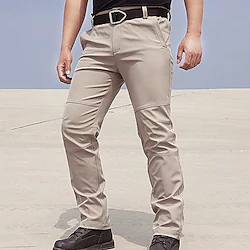 Men's Cargo Pants Work Pants Tactical Pants Military Summer Outdoor Ripstop Breathable Water Resistant Quick Dry Pants / Trousers Bottoms Elastic Waist Black Green Hunting Fishing Climbing S M L XL Lightinthebox