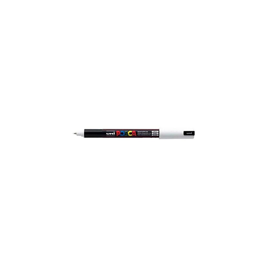 Posca PC-1MR White Colour Paint Marker Pens Ultra Fine 0.7mm Calibre Tip Nib Writes On Any Surface Metal Glass Wood Fabric Plastic Stone (Pack Of