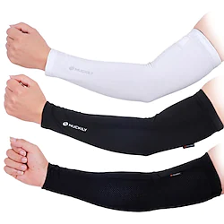 1 Pair Nuckily Cycling Sleeves Sun Sleeves Compression Sleeves Solid Color Reflective Lightweight Sunscreen Bike Black White Yellow for Men's Women's Adults' Road Bike Mountain Bike MTB Running Lightinthebox