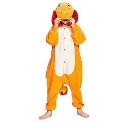 Kid's Kigurumi Pajamas Charizar Animal Onesie Pajamas Terylene Cosplay For Boys and Girls Carnival Animal Sleepwear Cartoon Festival / Holiday Costumes / Leotard / Onesie / Leotard / Onesie Lightinthebox