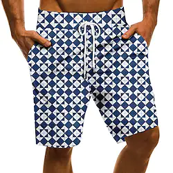 Men's Swim Trunks Swim Shorts Quick Dry Board Shorts Bathing Suit with Pockets Drawstring Swimming Surfing Beach Water Sports Printed Spring Summer Lightinthebox