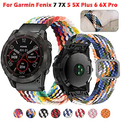 mart Watch Band 26mm 22mm Loop Nylon Watchband Quick Release Strap For Garmin Fenix 7X 7 6 6X Pro 5X 5 Plus 3HR Forerunner 935 Smartwatch Bracelet Lightinthebox