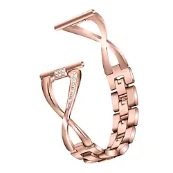 Watch Band for Fitbit Versa / Fitbit Versa Lite / Fitbit Versa2 Fitbit Bling Diamond Jewelry Design Stainless Steel Wrist Strap Replacement Wristband Lightinthebox