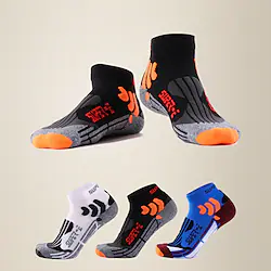 Men's Quick-drying Sports Socks Breathable LYCRA Footsocks Anti-slip Running Sox One-Size EU 39-44 For Male Lightinthebox