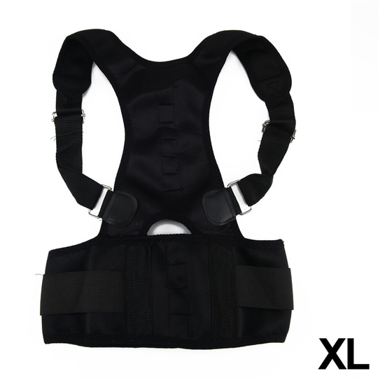 (XL) Neoprene Magnetic Posture Back Corrector Belt Brace