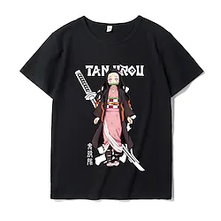 Inspired by Demon Slayer: Kimetsu no Yaiba Kamado Nezuko Agatsuma Zenitsu Kamado Tanjirou T-shirt Cartoon Manga Anime Harajuku Graphic Kawaii T-shirt For Men's Women's Unisex Adults' Hot Stamping Lightinthebox