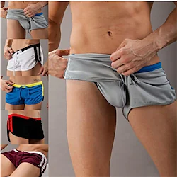 Men's Swim Shorts Swim Trunks Board Shorts Elastic Waist Patchwork Quick Dry Short Daily Gym Bathing Chic Modern Casual / Sporty Black Blue Micro-elastic Lightinthebox