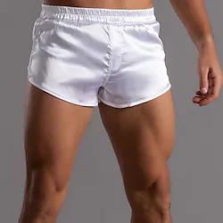 Men's Swim Shorts Swim Trunks Board Shorts 3 inch Shorts Short Shorts Elastic Waist Solid Color Comfort Breathable Short Sports Outdoor Daily Bathing Stylish Casual / Sporty Black Green Black Lightinthebox