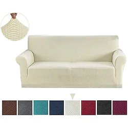 Stretch Sofa Cover Slipcover Elastic Jacquard Sectional Couch Armchair Loveseat 4 or 3 seater L shaped Sofa Furniture Protector Anti-Slip Cover Soft Washable Lightinthebox