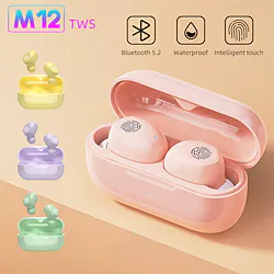 CIRCE M12 True Wireless Headphones TWS Earbuds Bluetooth 5.2 Stereo with Microphone with Volume Control for Apple Samsung Huawei Xiaomi MI Yoga Gym Workout Running Mobile Phone Lightinthebox