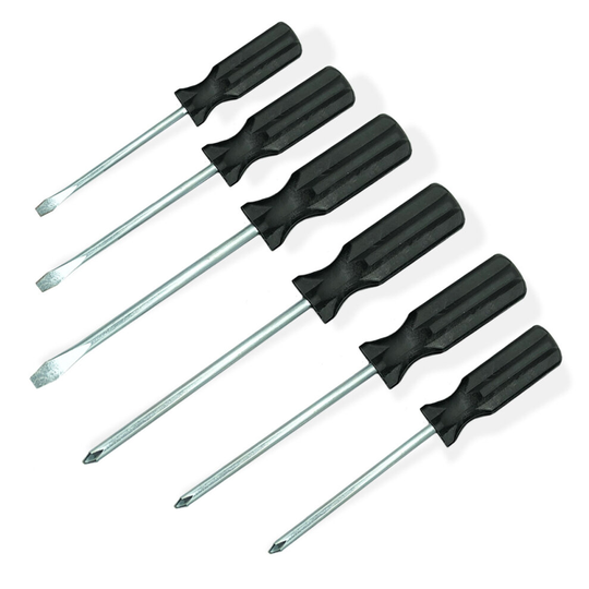 6pk Screwdriver Set | Precision Philips Tool Non-Slip Grip Holder Kit