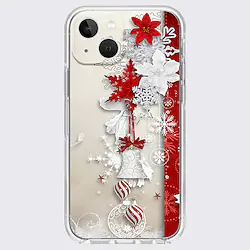 Christmas Phone Case For Apple iPhone 14 Pro Max 13 12 11 Pro Max Mini X XR XS 8 7 Plus Unique Design Protective Case Transparent Pattern Dustproof Back Cover TPU Lightinthebox
