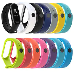 Silicone Strap Wrist Band Replacement For Xiaomi MI Band 3 4 Smart Bracelet Wearable Devices Smart Band Lightinthebox