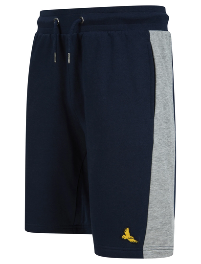 Jogger Shorts Sulina Brushback Fleece Jogger Shorts with Contrast Panels in Light Grey Marl - Kensington Eastside / S - Tokyo Laundry