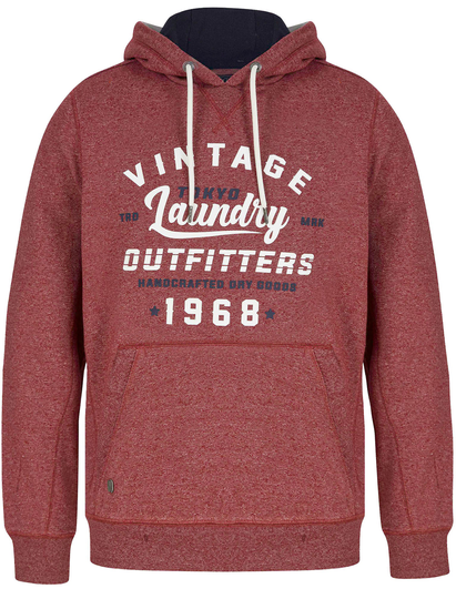 Hoodies / Sweatshirts Swifter Motif Brushback Fleece Pullover Hoodie in Burgundy - Tokyo Laundry / S - Tokyo Laundry
