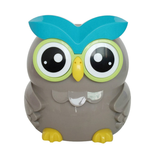 (Grey) UK STERLING COIN SMART PIGGY BANK DIGITAL COIN BANK AUTOMATICAL COUNTING LCD SCREEN MONEY BOX JAR OWL SHAPE